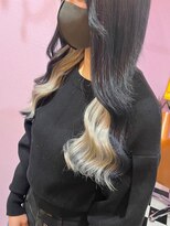 どぅ~す 梅田店 ブリーチカラー+エクステ+カット