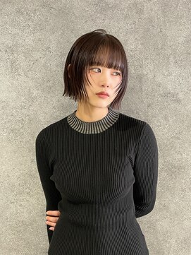 ローリン(Rolling) 【RURI】10代20代/切りっぱなしボブ/グレージュ/福岡天神