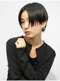 黒髪ハンサムショート