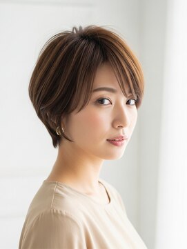 フープ 川越(hoop) ひし形ショート白髪染め/白髪ぼかし/ハイライト