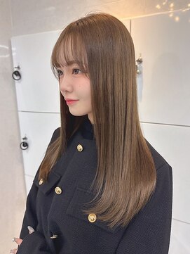 アリープアウル(ALEAP owl) 艶髪/オリーブベージュ/レイヤーカット