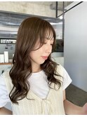 【Three/萩原/高城/牧】韓国くびれ/ロング/ブラウンカラー