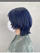 ウールトウキョウ 渋谷(wool TOKYO) ネイビーブルー/ミニウルフ/ショートスタイル/渋谷