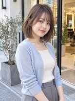 ラナ(LaNA)&nbsp;透け前髪と自然な毛流れのブラウンボブ