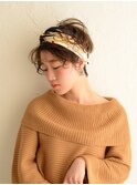 外国人風☆ターバンアレンジ