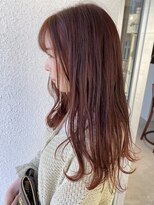 ページヘアー(PAGE HAIR) ワンレングス×春カラー