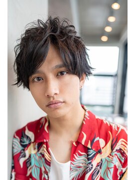 オースティン 門前仲町(AUSTIN) ビジネスツーブロックOK★かき上げトランクスヘアくせ毛風パーマ