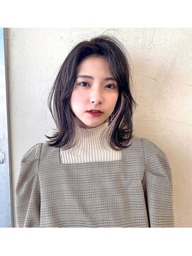 リコバイアフロート(riko by afloat) くびれレイヤーボブ×ペールピンクインナーカラー