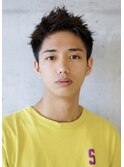 黒髪×刈り上げ×ソフトモヒカン×無造作パーマ【表参道、青山】