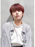 【RENJISHI】ブリーチなしの赤味ショート 