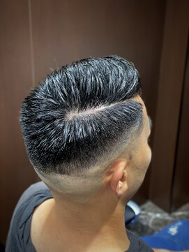 ヒロギンザ 八重洲店(HIRO GINZA) フェードカットかき上げヘアニュアンスマッシュサイドパート