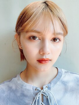 アイティーバイアルバム 松戸店(IT by ALBUM) ナチュラルボブ_メルティカラーくびれヘアビタミンカラー_28714