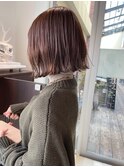 *外ハネボブ×グレージュカラー*