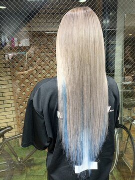 ラフ 難波店(LAFF) #黒髪#ボブルフ#ネビージュ#小顔#ワンレン