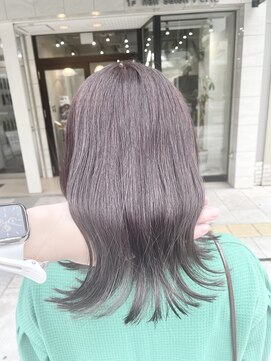 フェリア 松山(Feria) 【Feria松山】透明感アッシュグレー☆本宮