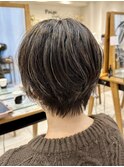 極細シークレットハイライト×マニッシュショート