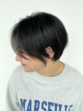 アイズ 本厚木(AIZU) 【丸みショート】本厚木 白髪ぼかし 白髪 ハイライト カラー