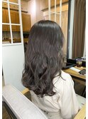 波ウェーブ・ミルクティーグレージュ