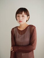 ムク 甲府(muku.)&nbsp;ミディアムヘア/斜めバング/グレージュカラー/甲府駅