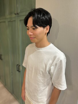 ヘアサロン ナノ(hair salon nano) メンズパーマ×センターパート