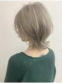 ネオウルフ×ミルクティーベージュボブウルフ　ウルフカット