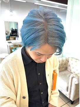 グラスペディア(graspedia) スカイブルールーツデザイン【広島派手髪】【広島ハイトーン】