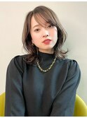 レイヤーカット*ミディアムレイヤー*くびれヘア*30代40代50代