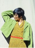 レトロ×無造作ショート