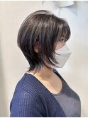 シャープに♪ウルフレイヤー×グレージュカラー