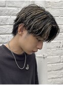 難波ツイストパーマメンズスパイラルパーマフェザーショート色気
