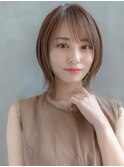 韓国レイヤー顔周りカット透明感カラー髪質改善艶髪シースルー