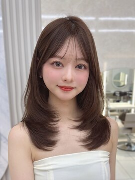 コア 銀座(COA) レイヤーカット薄め顔まわり前髪似合わな顔まわり前髪