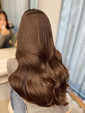 フォンズ(FONS) 透明感ショコラグレージュ/韓国くびれヘア/艶カラー/表参道