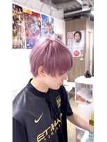 オーシャントーキョーハラジュク(OCEAN TOKYO harajuku) メンズマッシュホワイトピンクベージュ