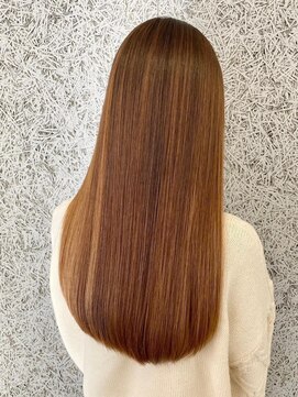 アール ヘアー デザイン(r hair design) サラツヤロングベージュカラーブリーチしない透明感カラー