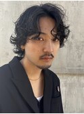 MEN’S HAIRブルーブラックシャドウパーマ