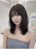 ボブ／レイヤーカット／グレージュカラー／表参道