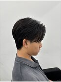 曲がる縮毛矯正で作るセンターパート