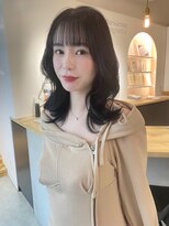 スティル ヘアアンドアイラッシュ(STILL hair&eyelash)&nbsp;【野呂】ミディアムレイヤーカット×ブルーブラック