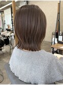 レイヤーボブ × ヘーゼルベージュ【千葉優希】
