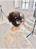 ふわふわシニヨン　和装　白無垢