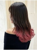 レッド×グラデーションカラー
