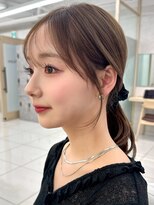 アッシュ 洋光台店(Ash)&nbsp;洋光台インナーカラーショートボブ白髪ぼかしハイライト顔周り