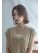ページボーイ美容室 【レイヤーバングで透明感をプラス】ナチュラルボブ