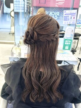 ブラウン(Brown) ヘアアレンジ/カチモリヘア/アンブレラカラー/前髪/藤沢美容院