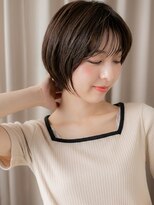 カバーヘア ブリス 北浦和(COVER HAIR bliss)&nbsp;黒髪ダークアッシュ大人美人小顔丸みハンサムショート30代40代W