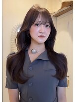 ロティー 天神(loty)&nbsp;透明感カラー レイヤーカット ブラウン  顔周りカット