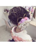 Pinky☆かぶせアップスタイル