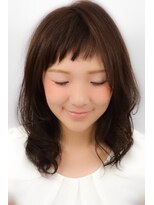 ヘアーメイク ミューズ 二条店(Hair make MUSE) ショートバング×ふんわりパーマミディ