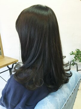 ヘア センス ヤマモリ(hair sense YAMAMORI) ワンカールスタイル×アッシュグレー